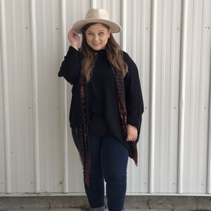 maurices- cowl neck light weight poncho